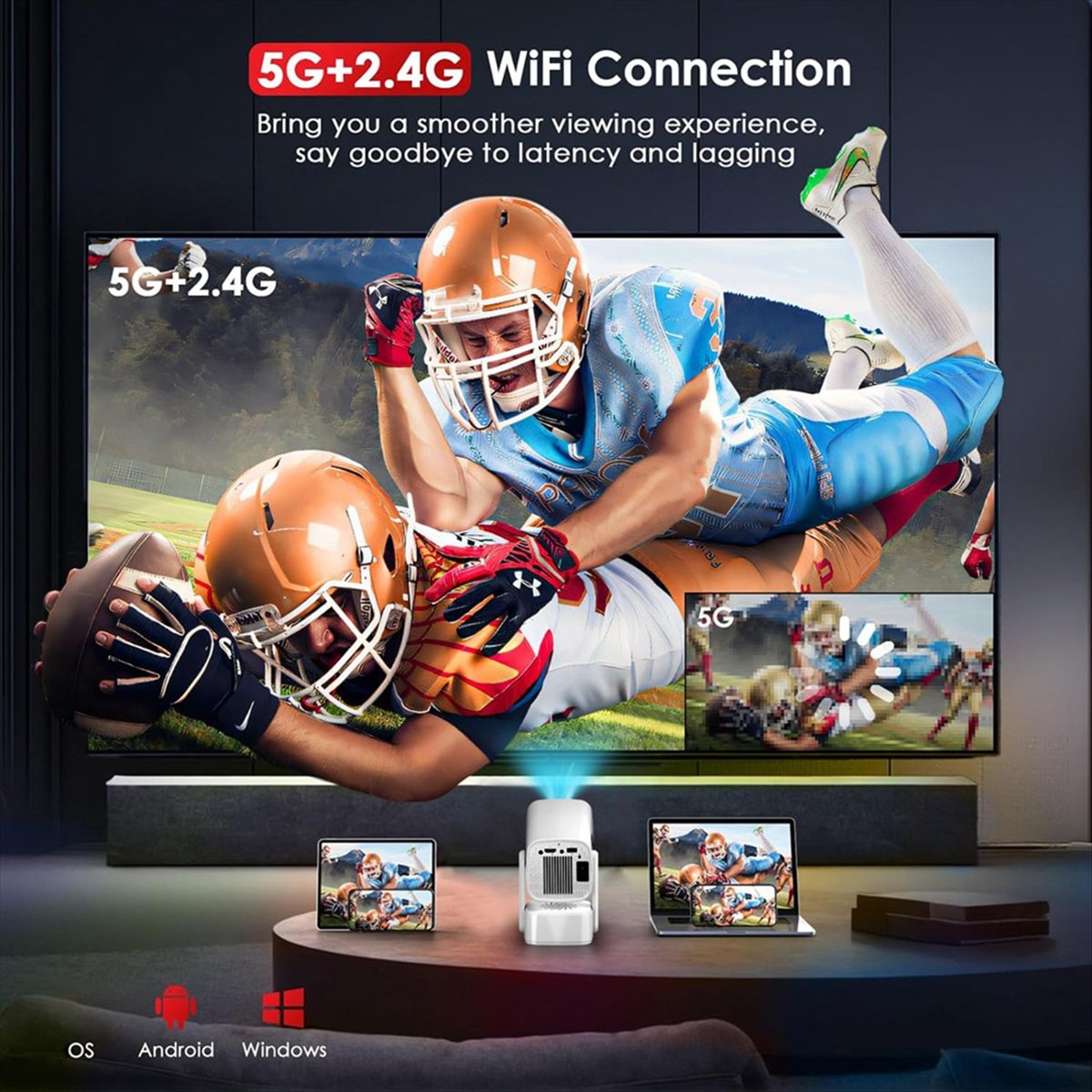 Home Cinema Mini - Top Y7S Mini Smart Projector 4K