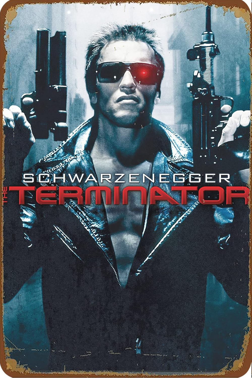 Home Cinema Logo - Gerrit The Terminator Vintage Metal Tin