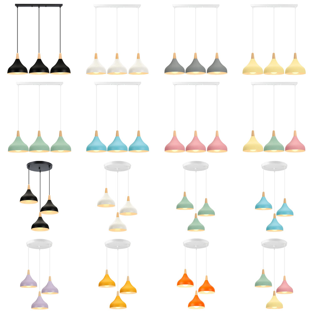 Nordic Wood LED Pendant Lights - Home Cinema Glasses 评论和价格