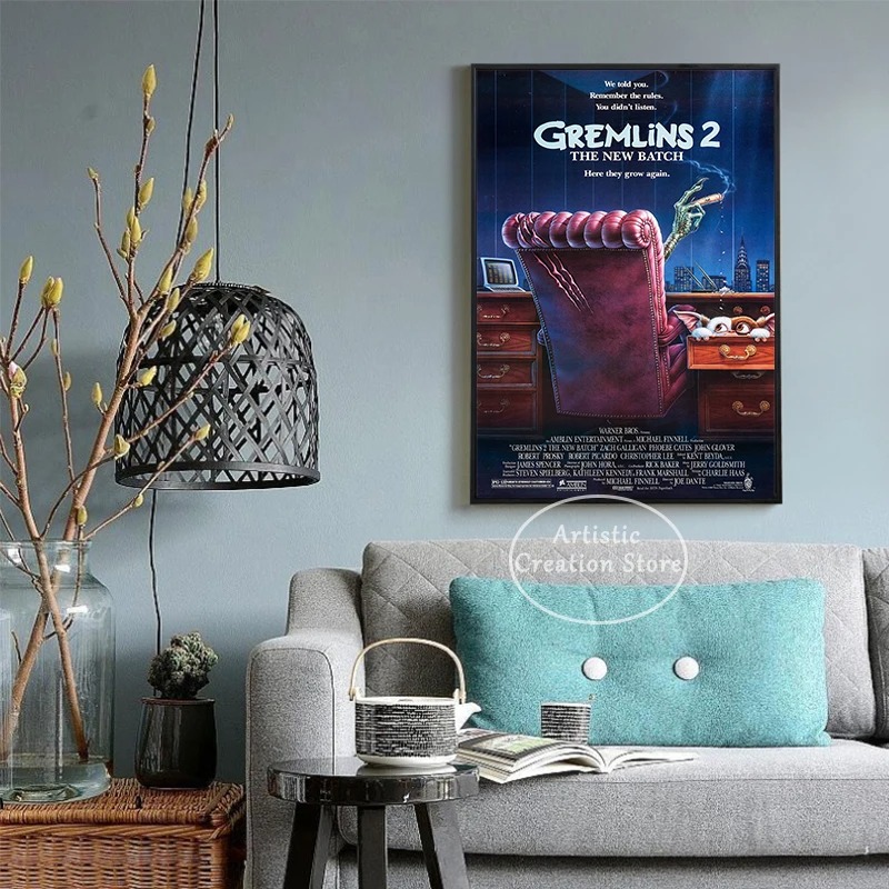 Classic Movie Gremlins Poster  - Home Cinema Movies 评论和价格