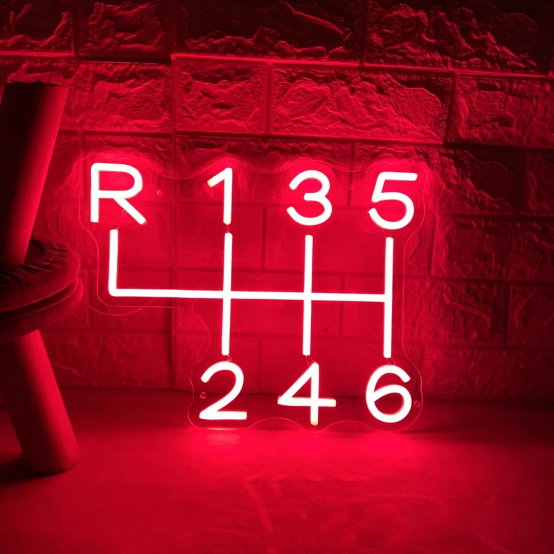 Car Gearbox Neon Sign Led Ligh - Home Cinema Logo 评论和价格