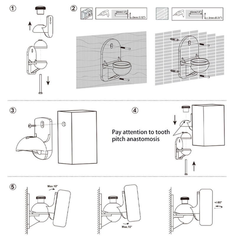 Satellite Speaker Wall Mount S - Home Cinema Logitech Z906 评论和价格