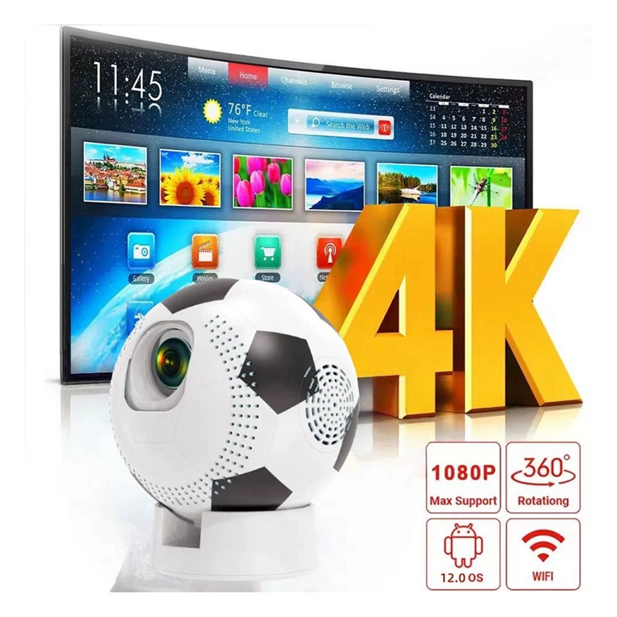 Punctual- Q8 Portable Mini Pro - Home Cinema Mini 评论和价格