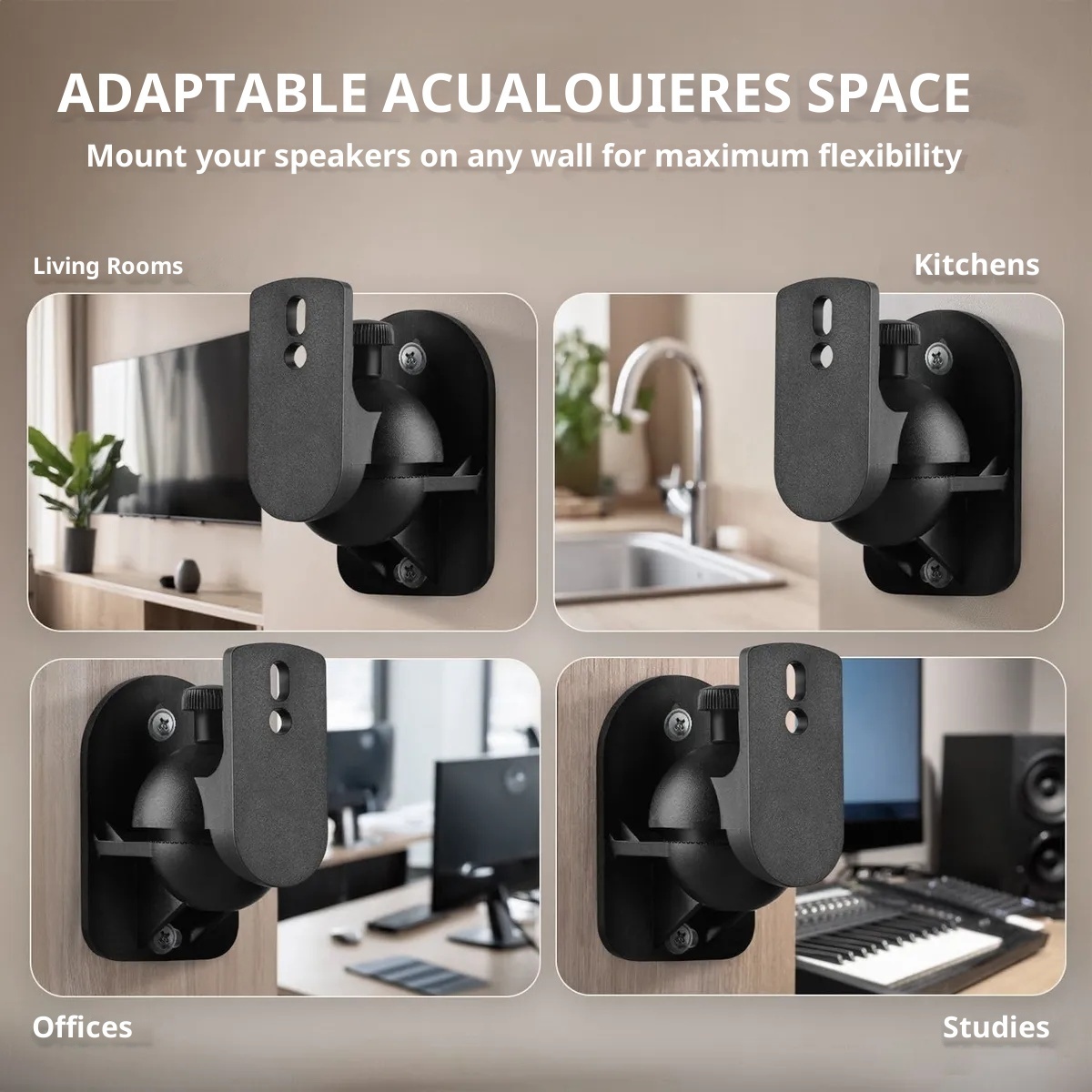 2pcs Adjustable Wall Mount Spe - Home Cinema Logitech Z906 评论和价格