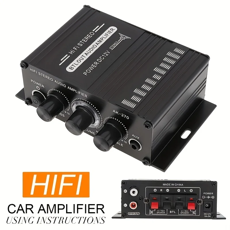 AK-270 400W Mini Power Amplifi - Home Cinema Mini 评论和价格