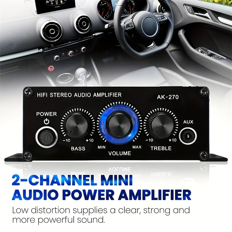AK-270 400W Mini Power Amplifi - Home Cinema Mini 评论和价格