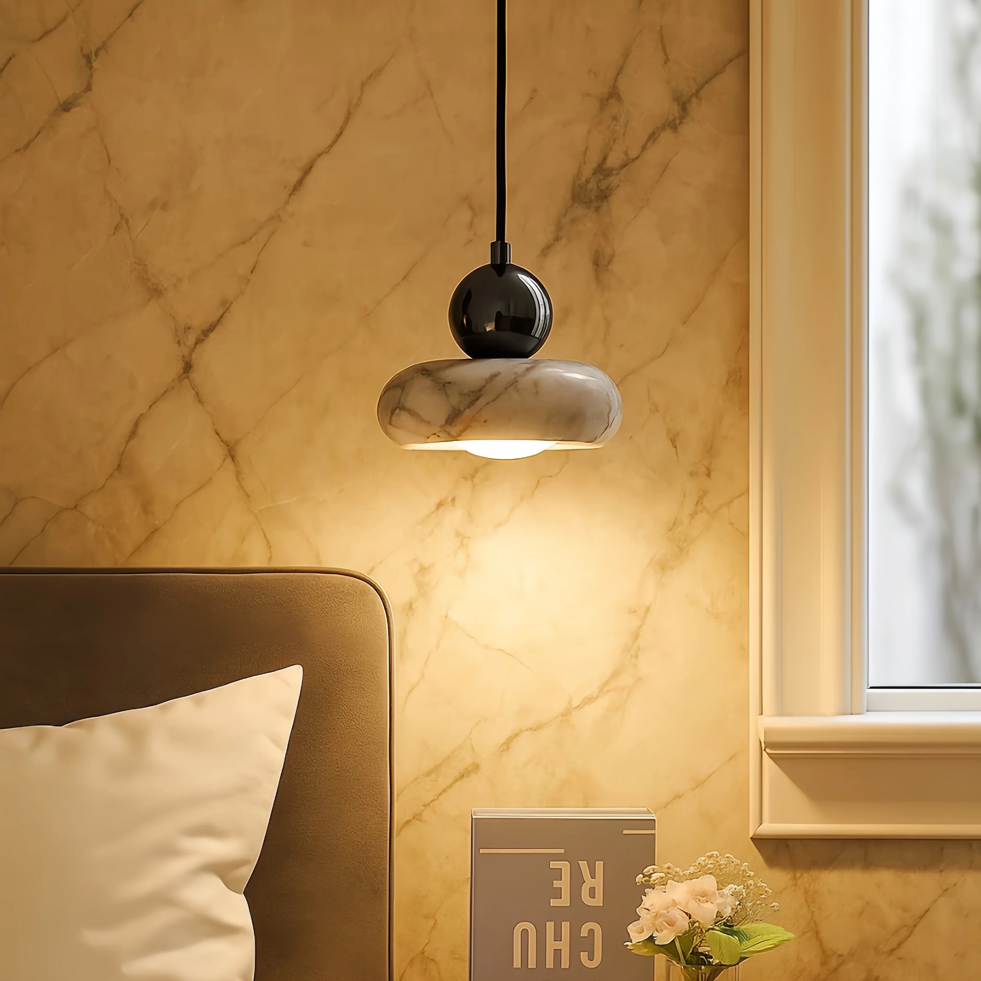 Nordic Art Bedside Pendant Lig - Home Cinema Glasses 评论和价格