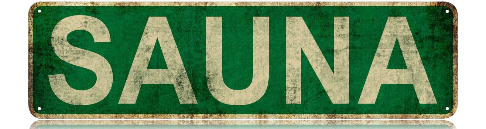 Sauna Slim Tin Sign Street Fun - Home Cinema Logo 评论和价格