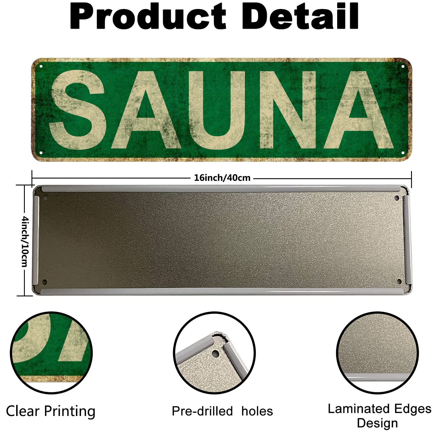 Sauna Slim Tin Sign Street Fun - Home Cinema Logo 评论和价格