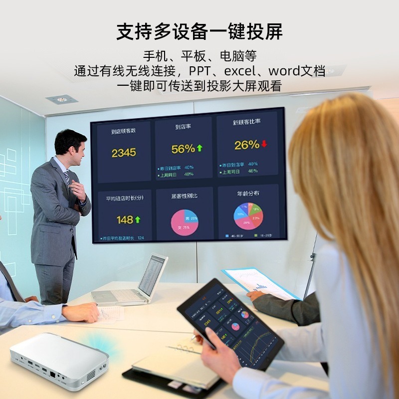 Portable HD Mini Projector for - Home Cinema Mini 评论和价格